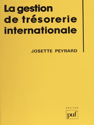 cover image of Gestion de trésorerie internationale